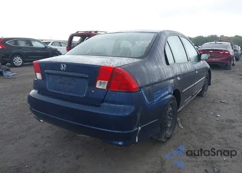 2004 Honda Civic Lx from USA, damaged, VIN 1HGES16534L001268